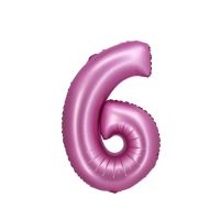 Pink foil balloon no. 6