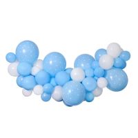Garland balloons white-blue Baby Blue 65 pcs