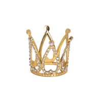 Golden crown with stones dia. 3 cm