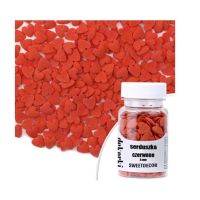 Posyp srdíčka červené 6 mm 30 g