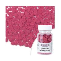Sprinkle hearts dark pink 12 mm 30 g