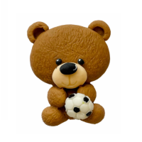 Teddybär mit Fußball 2D