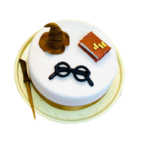 Harry Potter - Hut, Zauberstab, Brille, Buch