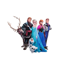 Zápich - Frozen všichni dřevo