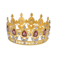 Gold crown with brown stones