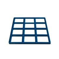 Square cake tin for 12 pieces