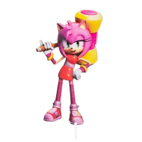 Sonic mortise - Amy Rose wood