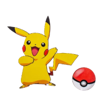 Pokemon Pikachu wood carving