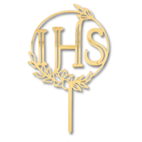 IHS arany akril mélyedés