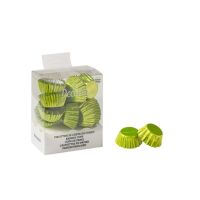 Green metallic cups 180 pcs
