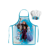Children&#39;s apron Frozen everyone + hat