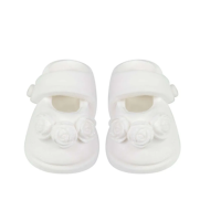 White shoes with roses