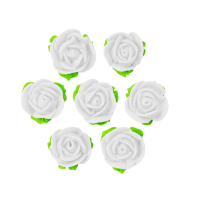 Kleine weiße Rose 7 Stück