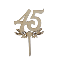 Zápich číslo 45 s dekoráciou drevo