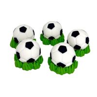Soccer ball with grass, diameter 4 cm