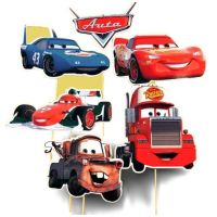 Car die cut paper set of 6 pieces