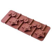 Silicone lollipop mold heart and star