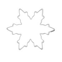 Gingerbread cookie cutter snowflake