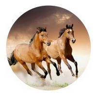 Wafer - horses 20 cm