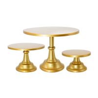 Cake stand metal gold 3 pcs