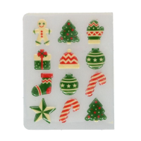 Set of Christmas chocolate decorations mix 12 pcs