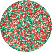Posyp mak Christmas - bielo-zeleno-červený 80g