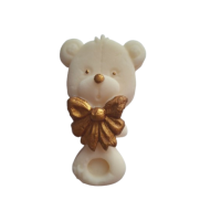 Rattle, white teddy bear
