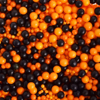 Posypka halloweenowa, czarno-pomarańczowa, 50g