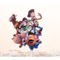 Zápich Toy story všetci drevo