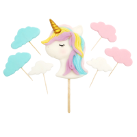 Prägeset mit Einhorn und Zuckerwolken