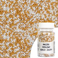 White-gold poppy seed sprinkles 50g