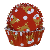 Paper cups with reindeer 30 pcs