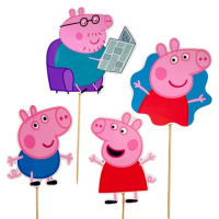 Wycinanki papierowe Świnka Peppa 4 szt.
