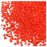 Posyp srdiečka červené lesklé mini 5 mm 30g