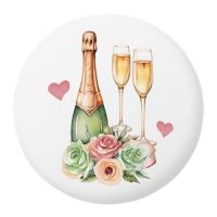 Pusinky biele so šampanským a pohármi 12 ks