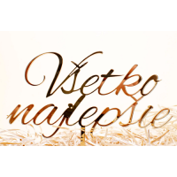 All the best gold acrylic 12 cm II.