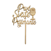 Zápich Prvé sväté prijímanie s kalichom IHS drevo