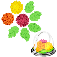 Květy chryzantémy sada 8 ks