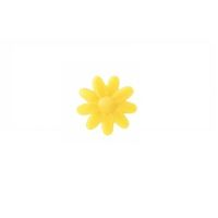 Chocolate decoration mini flower yellow 12 pcs