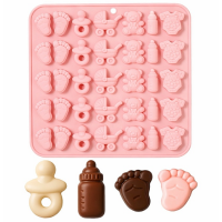 Forma silión detská - nožičky, kočík, cumlík, medvedík, body