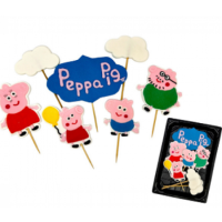 Zápich - Prasiatko Peppa 7 ks cukrový