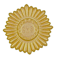 Gold guests with IHS inscription