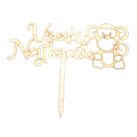 Zápich Všechno nejlepší s kocovinou dřevo