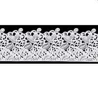 Krajka cukrová biela č. 17 - 37 x 8 cm