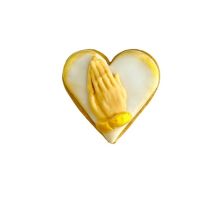 Lebkuchenherz + betende Hände