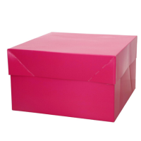 Kuchenkarton dunkelrosa 25x25x15 cm