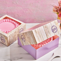 Kuchenkarton rein 21x21x9 cm 2 Stück