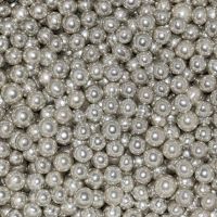 Posyp čokoládové perličky strieborné 5 mm 50 g
