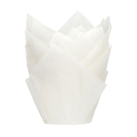 Tulip cupcakes white 36pcs