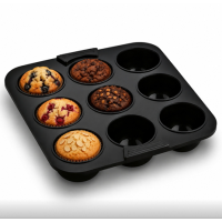 Silikonform für 9 Muffins für die Heißluftfritteuse